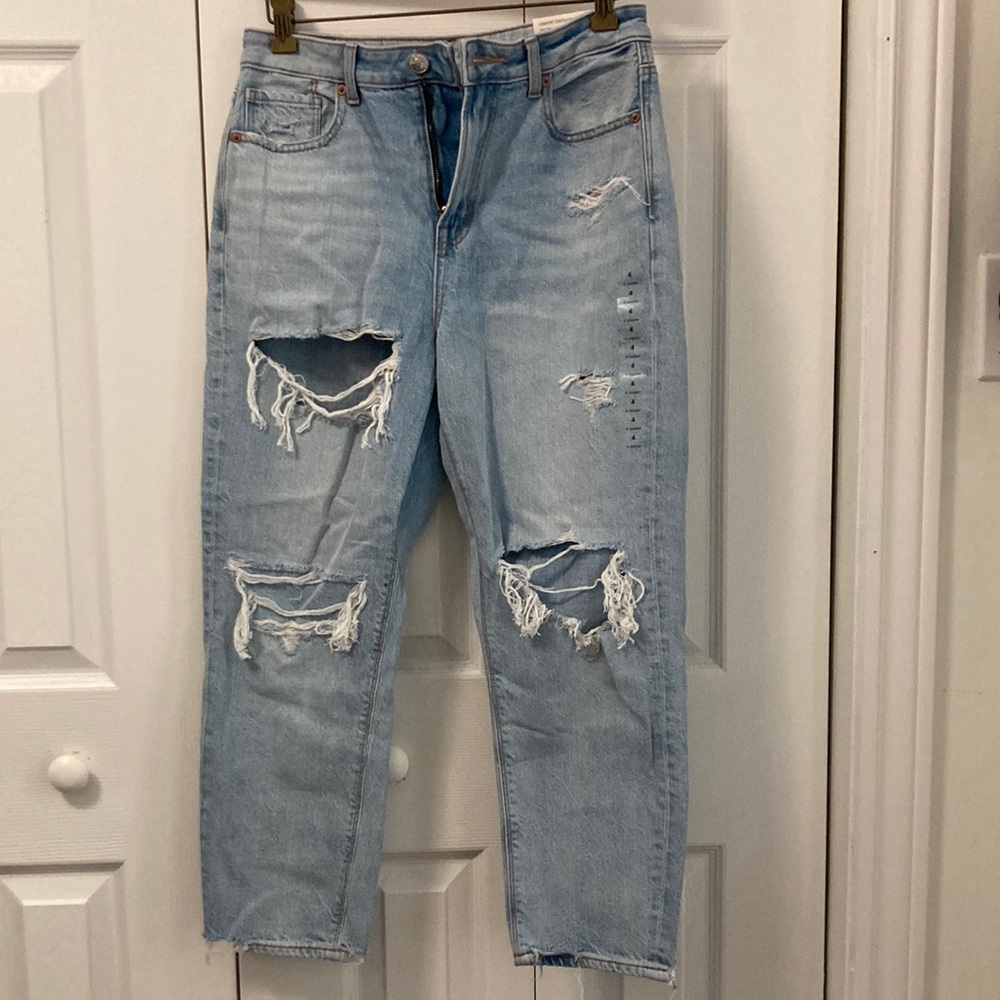American Eagle Outfitters Jean Aged Blue Traveller Comfort Stretch Waistband